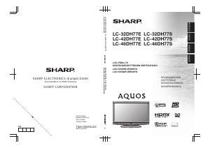 Bruksanvisning Sharp AQUOS LC-32DH77S LCD-TV