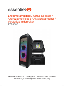 Manual Essentiel B PTB3000 Speaker