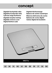 Manual de uso Concept VK5711 Báscula de cocina