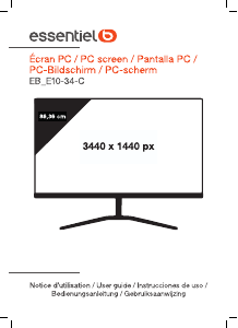 Handleiding Essentiel B EB_E10-34-C LED monitor