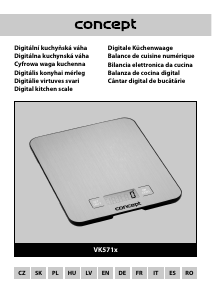 Manual de uso Concept VK5712 Báscula de cocina