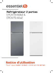 Mode d’emploi Essentiel B ERDV 170-60b2 Réfrigérateur combiné