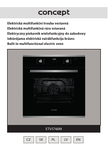 Rokasgrāmata Concept ETV5760M Cepeškrāsns