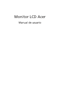 Manual de uso Acer ED273UP Monitor de LCD