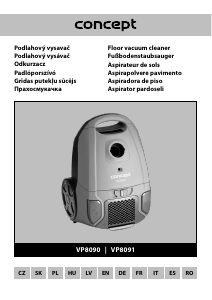 Manuale Concept VP8090 Aspirapolvere