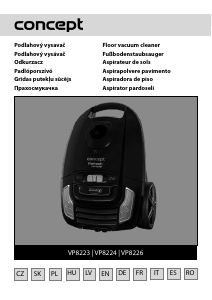 Rokasgrāmata Concept VP8223 Putekļu sūcējs