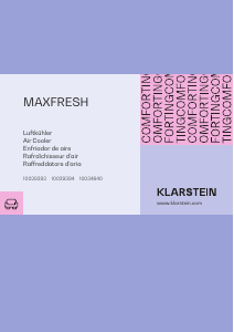 Manual Klarstein 10034640 Maxfresh Air Conditioner