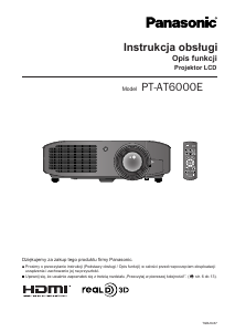 Instrukcja Panasonic PT-AT6000E Projektor