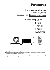 Instrukcja Panasonic PT-LX30HE Projektor
