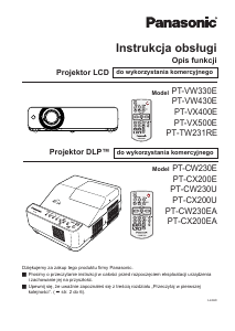Instrukcja Panasonic PT-VX400E Projektor