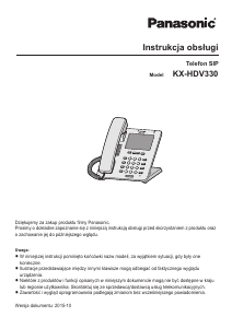 Instrukcja Panasonic KX-HDV330 Telefon