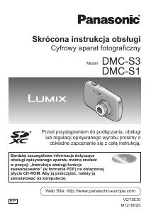 Instrukcja Panasonic DMC-S1 Lumix Aparat cyfrowy