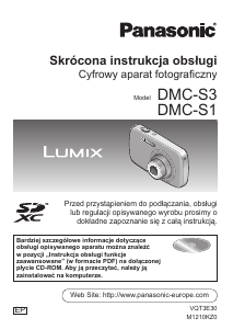 Instrukcja Panasonic DMC-S2 Lumix Aparat cyfrowy