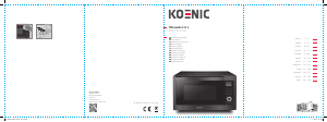 Manual de uso Koenic KMWC 3019 DB Microondas