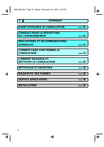 Mode d’emploi Bauknecht GKC 2144/2 Congélateur