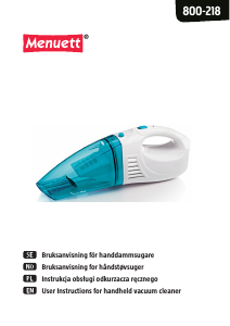 Manual Menuett 800-218 Handheld Vacuum