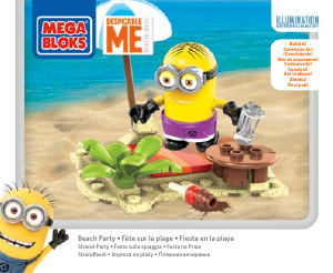 Manual de uso Mega Bloks set CNC74 Minions Fiesta en la playa