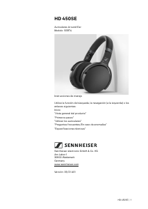 Manual de uso Sennheiser HD 450SE Auriculares