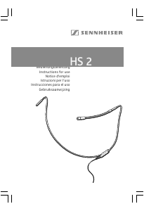 Manual de uso Sennheiser HS 2 Micrófono