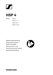 Mode d’emploi Sennheiser HSP 4 Microphone