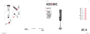 Manuale Koenic KHB 610 Frullatore a mano