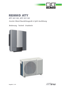 Bedienungsanleitung Remko ATY 261 DC Klimagerät