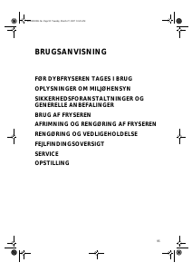 Brugsanvisning Bauknecht GKEA 3450/2/IN Fryser