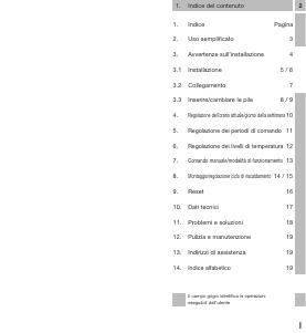 Manuale Grässlin Famoso 800 Termostato