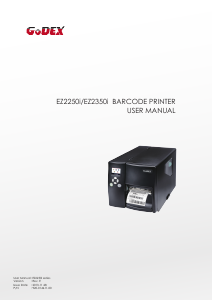 Manual GoDEX EZ2250i Label Printer