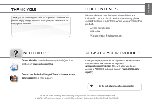 Manual ARCHOS 70d E-Reader