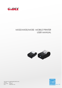 Manual GoDEX MX30i Label Printer