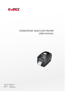 Manual GoDEX RT200i Label Printer