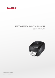 Manual GoDEX RT730x Label Printer