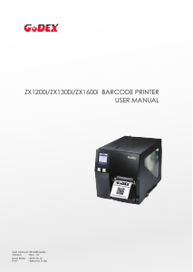 Manual GoDEX ZX1600i Label Printer