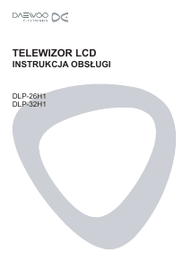 Instrukcja Daewoo DLP-26H1 Telewizor LCD