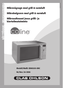 Bruksanvisning Coline ED8525S-SBC Mikrobølgeovn