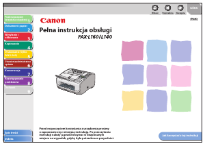 Instrukcja Canon FAX-L140 Faks