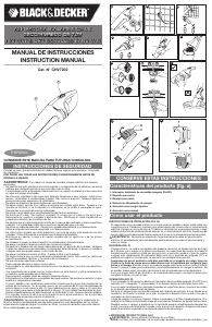 Manual de uso Black and Decker CHV7202 Aspirador de mano