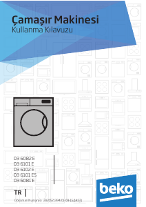 Kullanım kılavuzu BEKO D3 6081 E Çamaşır makinesi