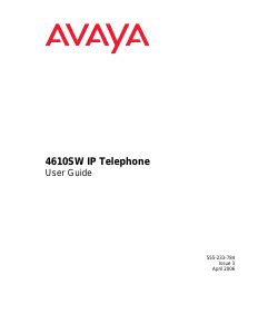 Manual Avaya 4610W IP Phone