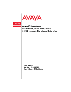Manual Avaya 9640 Deskphone IP Phone