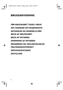 Brugsanvisning Bauknecht KGA 2502 Køle-fryseskab