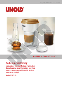 Bedienungsanleitung Unold 28310 To Go Kaffeemaschine