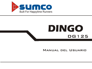 Manual de uso Sumco Dingo DG 125 (2011) Motocicleta