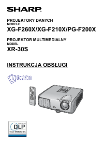 Instrukcja Sharp PG-F210X Projektor