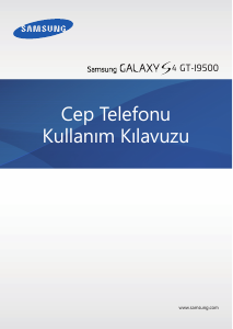 Kullanım kılavuzu Samsung GT-I9500 Galaxy S4  Cep telefonu