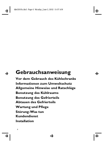 Bedienungsanleitung Bauknecht KGEA 3600 SI/1 Kühl-gefrierkombination