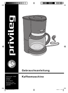 Bedienungsanleitung Privileg CM2053 T Kaffeemaschine