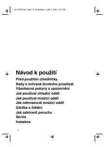 Manuál Bauknecht KGEA 3609 Lednice s mrazákem