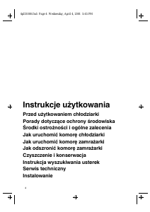 Instrukcja Bauknecht KGEA 3609 Lodówko-zamrażarka